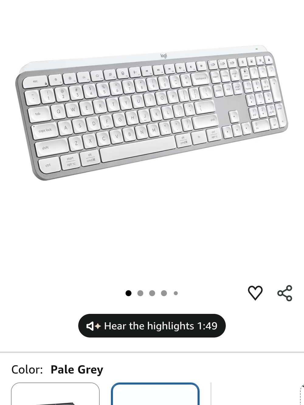 Logitech MX Keys S Wireless Keyboard